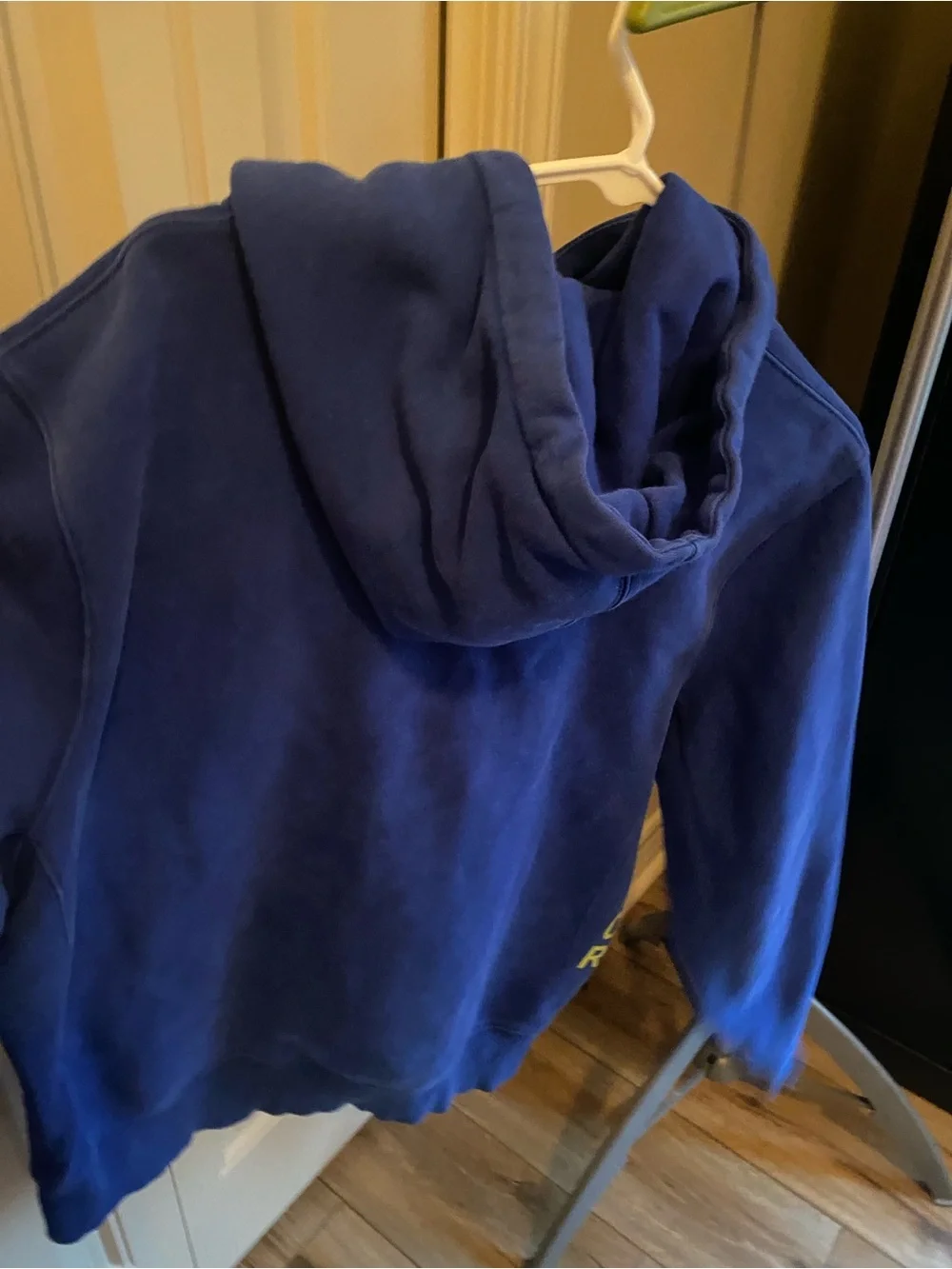 Jordan Blue Pullover Hoodie with Colorful Chest Graphic